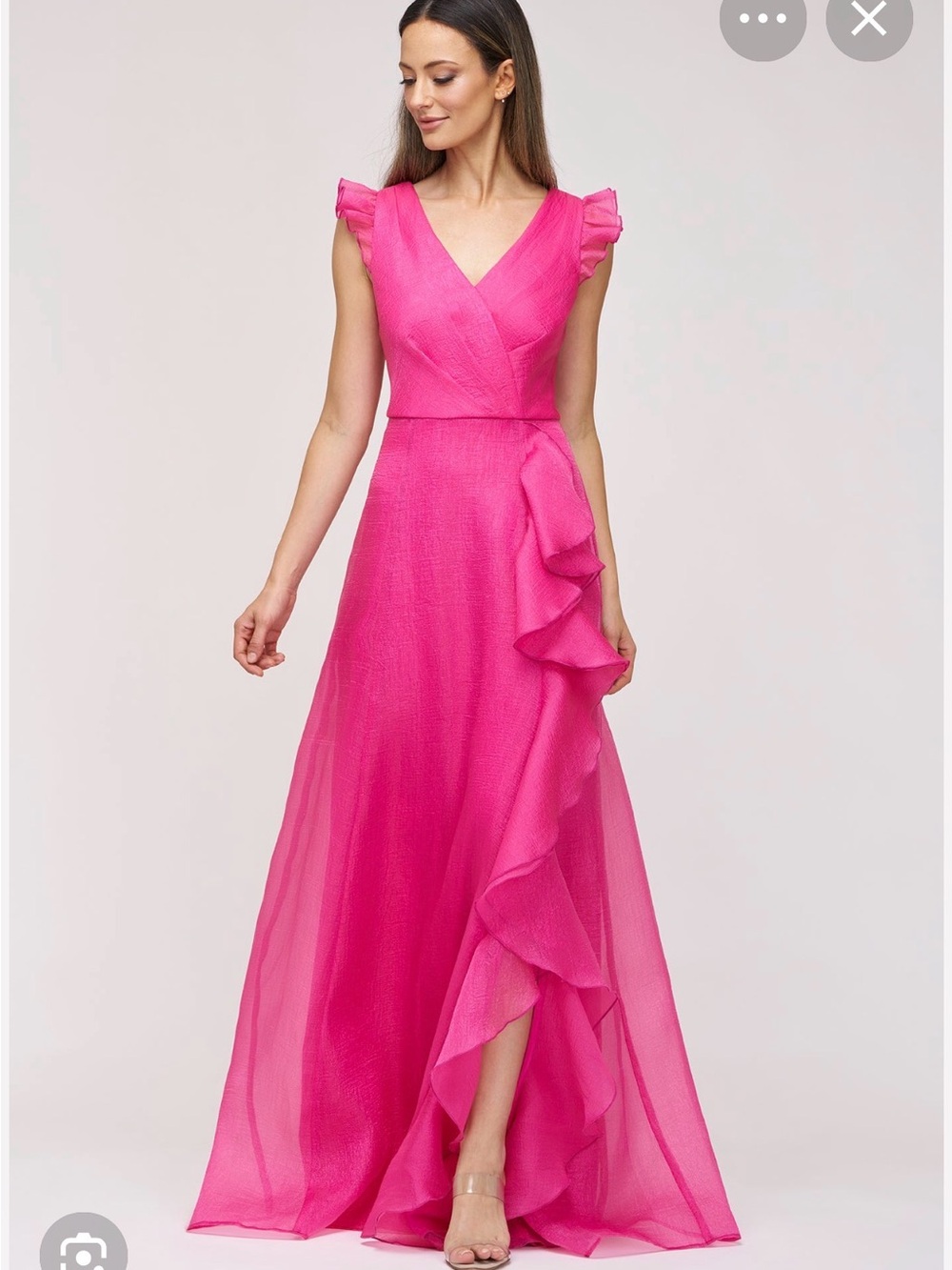 JS Collections Julie Ruffle Organza Ballgown size 8